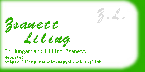 zsanett liling business card